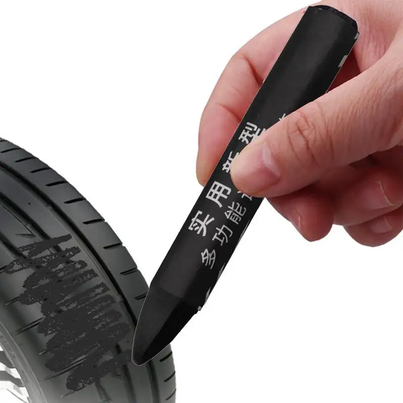 Crayon Marker For Tire Waterproof Oil Resistant Crayon Marker Portable Marking Crayons For Mark Tire Damage Lightweight Crayon