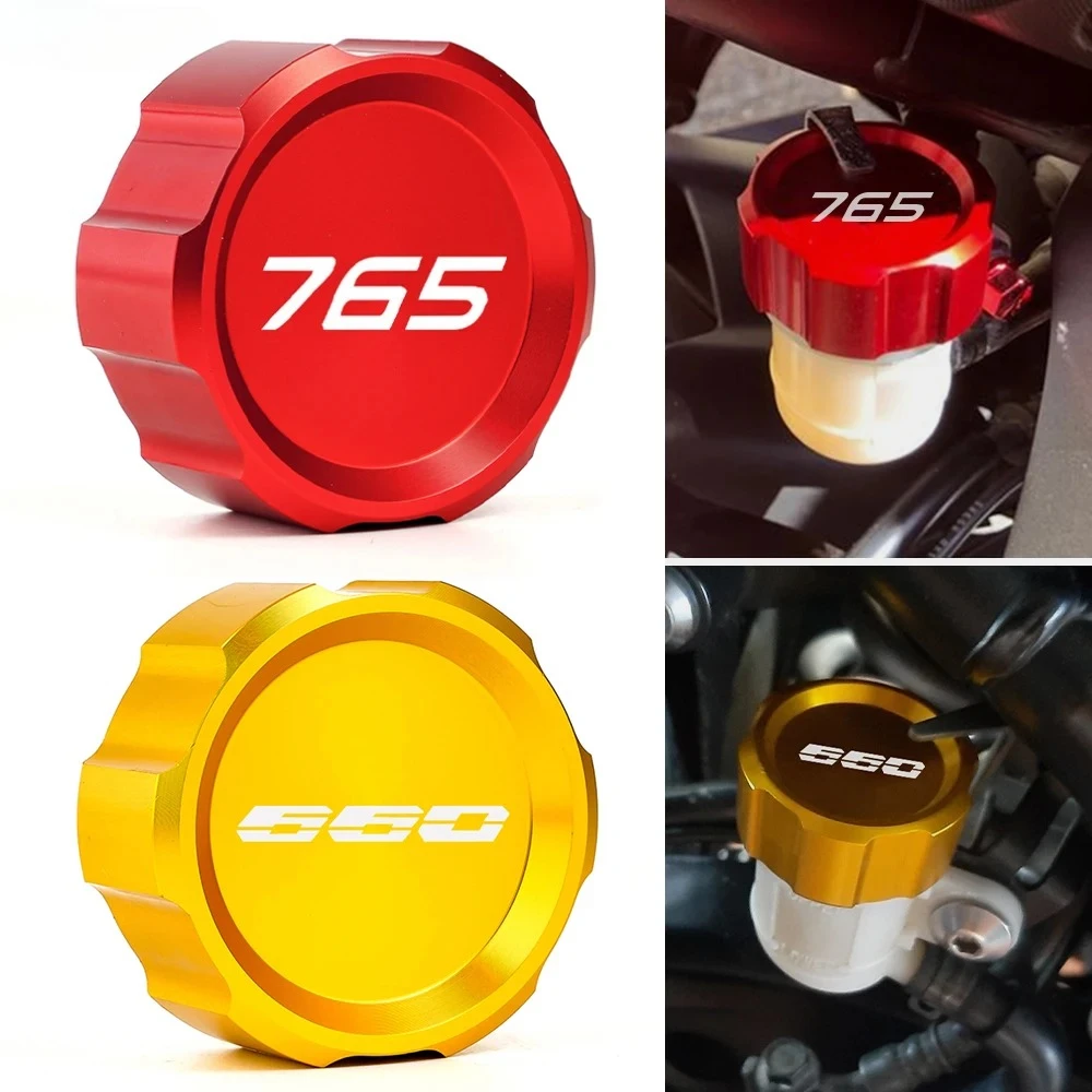 

For Triumph Street Triple 765 RS /S/R Street Triple 675 R RX Trident 660 CNC Motorcycle Rear Brake Fluid Reservoir Cover Cap