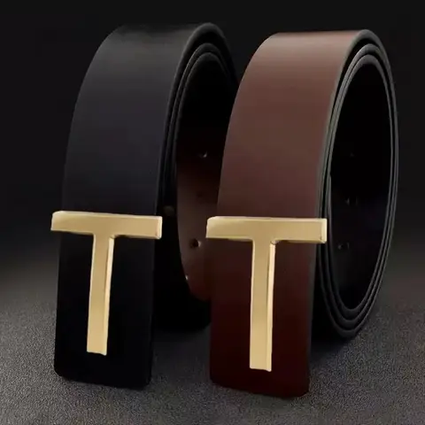 New Men's Belt High Quality Designer Belts Men Fashion Letter Luxury Famous Leather Belt Jeans Cowskin Waist Strap 3.3cm