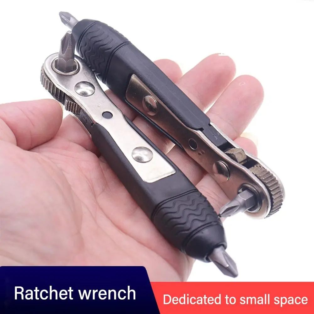 Mini 36-tooth Ratchet Two-way Screwdriver Turning Right Angle Screwdriver For Narrow Small Space Gap L-shaped