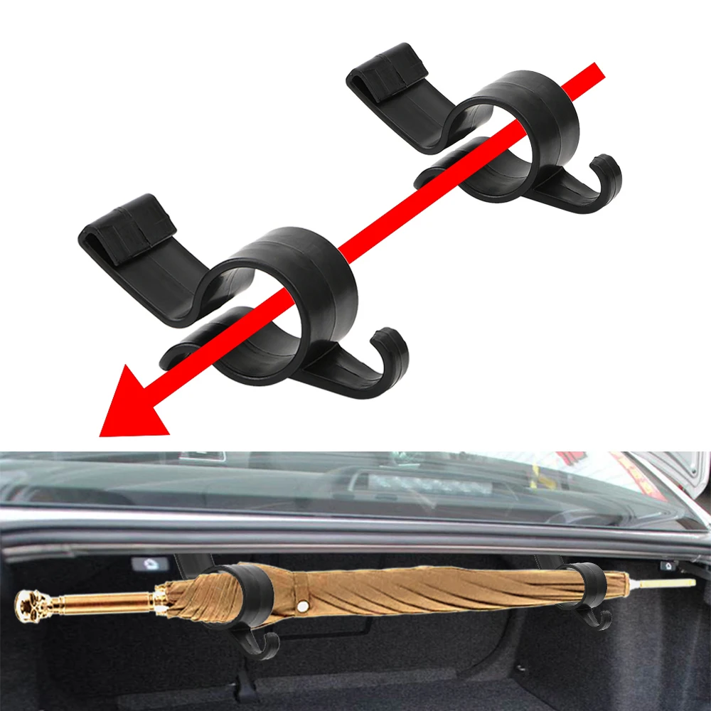 2pcs/set Car Trunk Umbrella Holder Organizer Clip for Toyota Camry Highlander RAV4 Crown Reiz Corolla