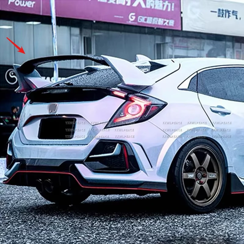 

For Honda Civic 2016 2017 2018 2019 2020 10th Gen FK7 Hatchback Type-R Style Rear Trunk Lid Spoiler Wing Body Kit Accessories