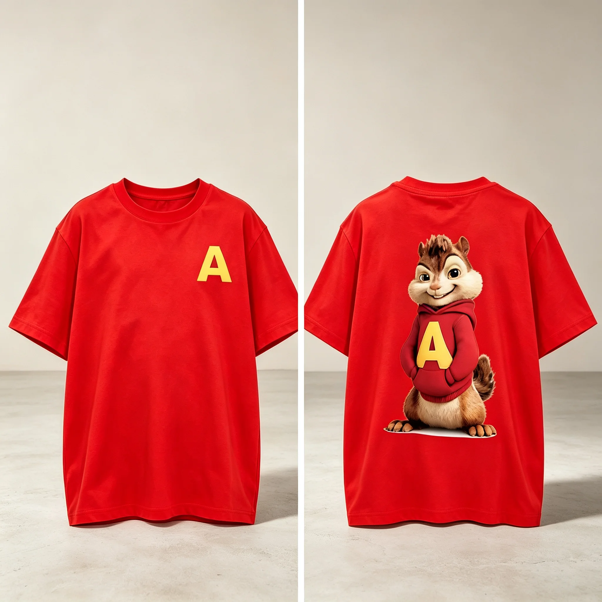 Alvin and The Chipmunks The Squeakquel's Pullover Men Woman Manfashion Drop Shoulder T Shirt Available for Best Friend T-shirt