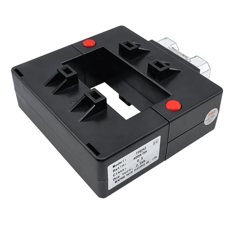 Split Type Current Transformer Button Fixed Square Hole CT 50-60HZ 1000A/5A For Electrical Energy Meter Current Sensor