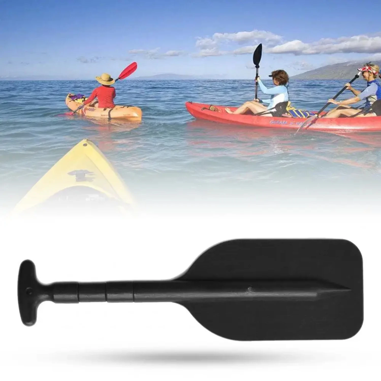 Kayak Paddles Surfboard Outdoor T-handle Telescopic Paddle Detachable Retractable Oar Boat Accessories  Water Sports 