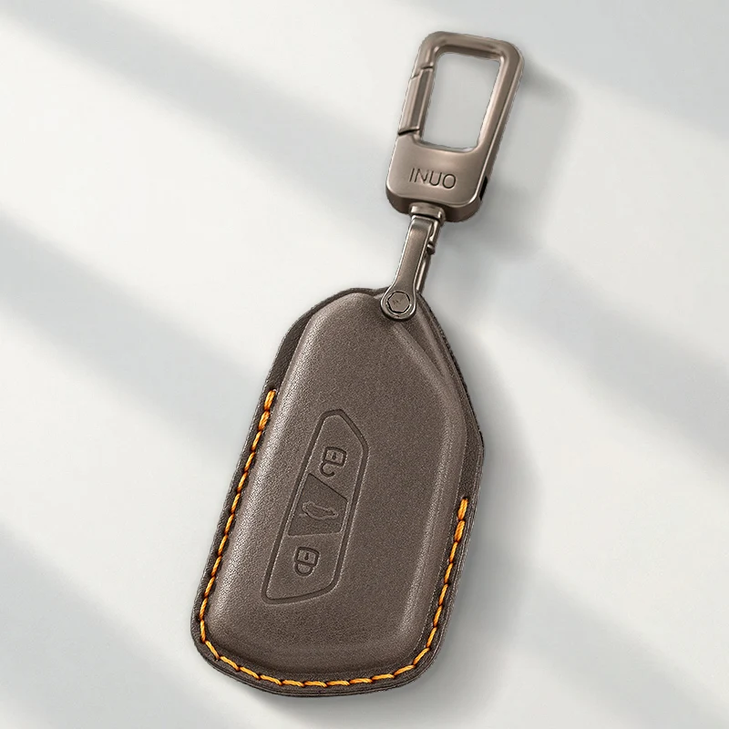 حامي جلد طبيعي ل Volkswagen VW Golf 8MK8 ID 4 ID3for Skoda Octavia A8 MK4 حافظة مفاتيح فوب #3