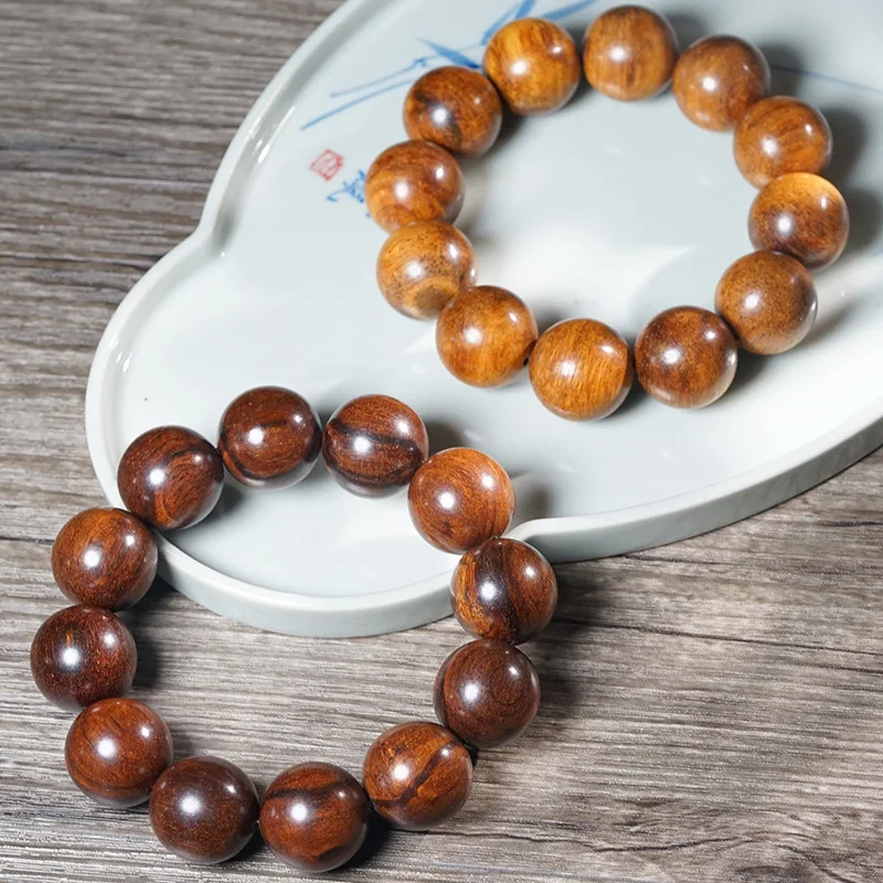 

Натуральный браслет из молитвенных бусин Папуа Гунму из агарового дерева, ароматный темный ночной звездный небо, деревянное зерно, культурный фестиваль, подарок