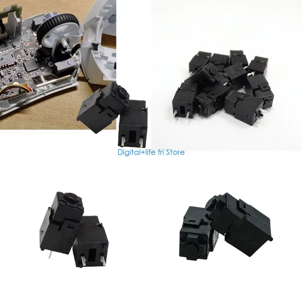 

E06D 14mm 2Pin Mouse Microswitch Scroll Wheel Middle Button High Durability for DeathAdder Gaming Mouse 2Set