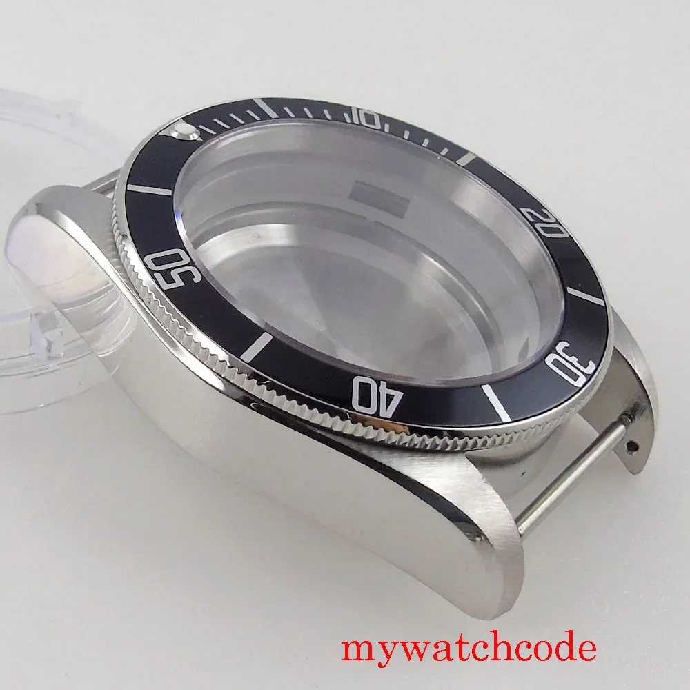 Black Bay Watch Case Parts for NH34 NH35 NH36 NH70 NH72 ETA2824 PT5000 SW200 ST2130 MIYOTA DG Sapphire Crystal Alloy Insert