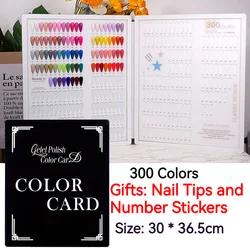 Acrylic Nail Art Display Book Gel Polish Display Color Chart Salon Manicure Tools With False Tips Nail Colors Showing Shelf