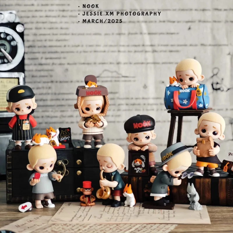 52TOYS Nook Vintage Store Series Blind Box Figurine Koleksi Mainan Trendi Kotak Misteri Kejutan Hadiah Ulang Tahun untuk Anak Perempuan