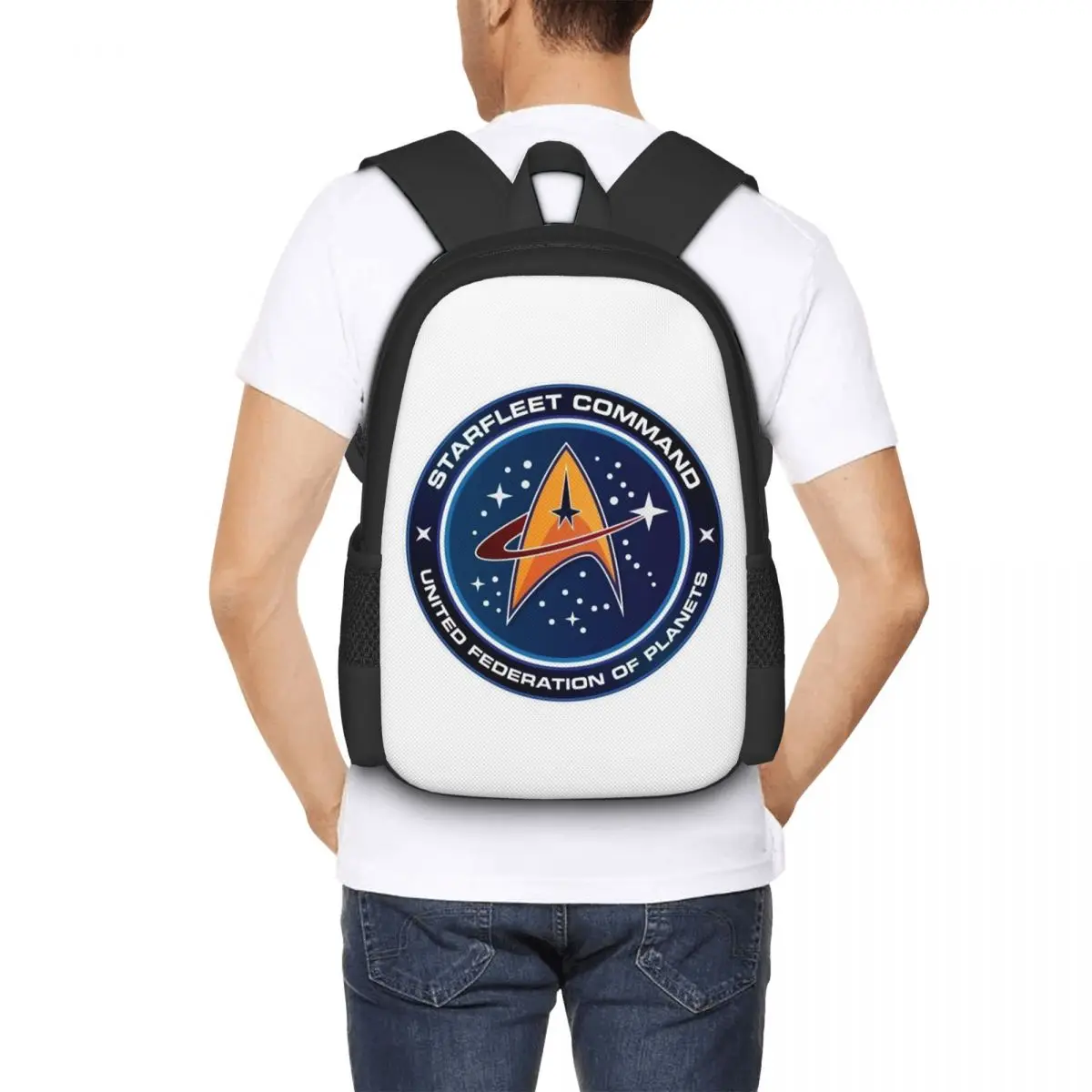 Star Treks Science Fiction TV Series Backpack Hot Sale Daypack Large Capacity BookBag School Bag Shoulder Bags for Men Women