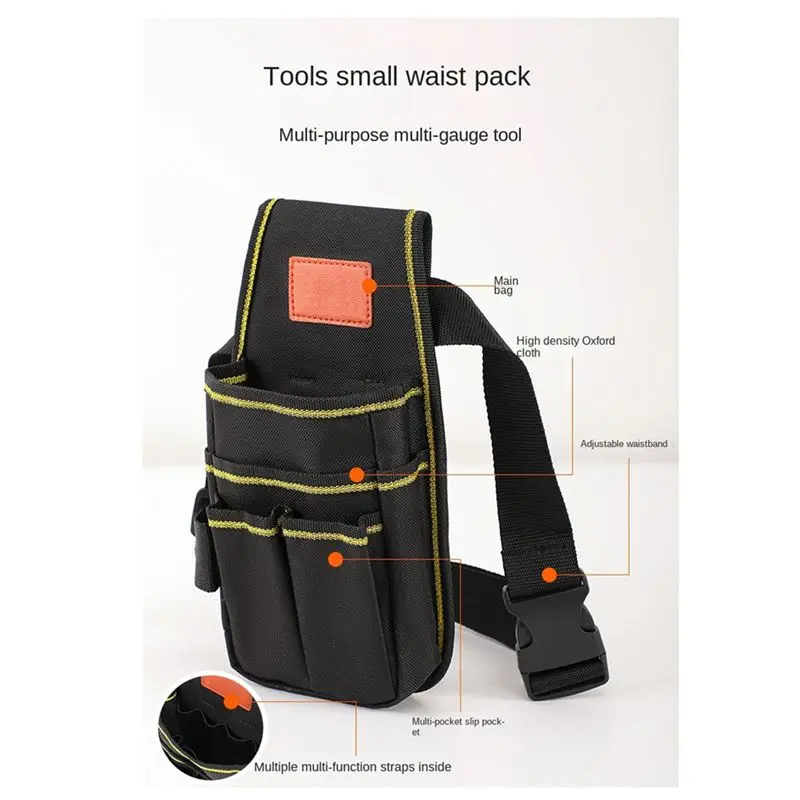 [NEWA76K!】 Tool Storage Bag Hardware Tool Bag Electrician Carpenter Storage Waist Bags Large Capacity Tool Bags