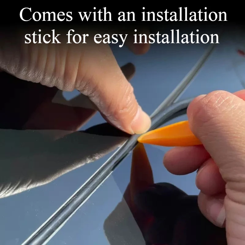 Auto Zonnedak Afdichtstrip Voor Tesla Model 3Y Dak Waterdichte Geluidsreducerende Afdichtstrip Beschermende Rubberen Strip Auto Accessoire