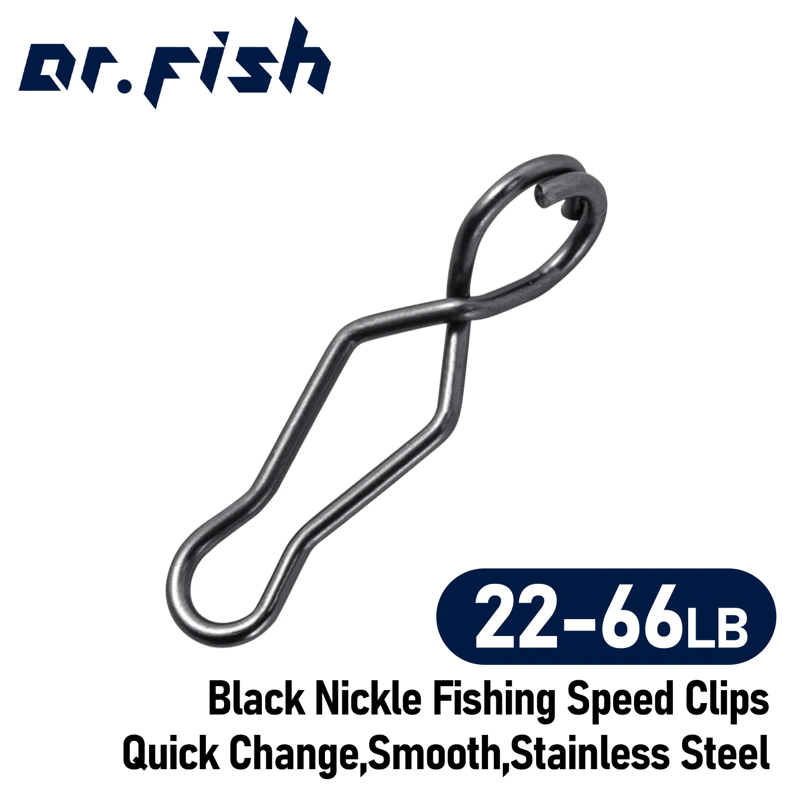

20pcs Quick Change Fishing Speed Clip Fishing Snap for Barrel Swivel Lure Hook Crankbait Connector Stainless Steel Saltwater