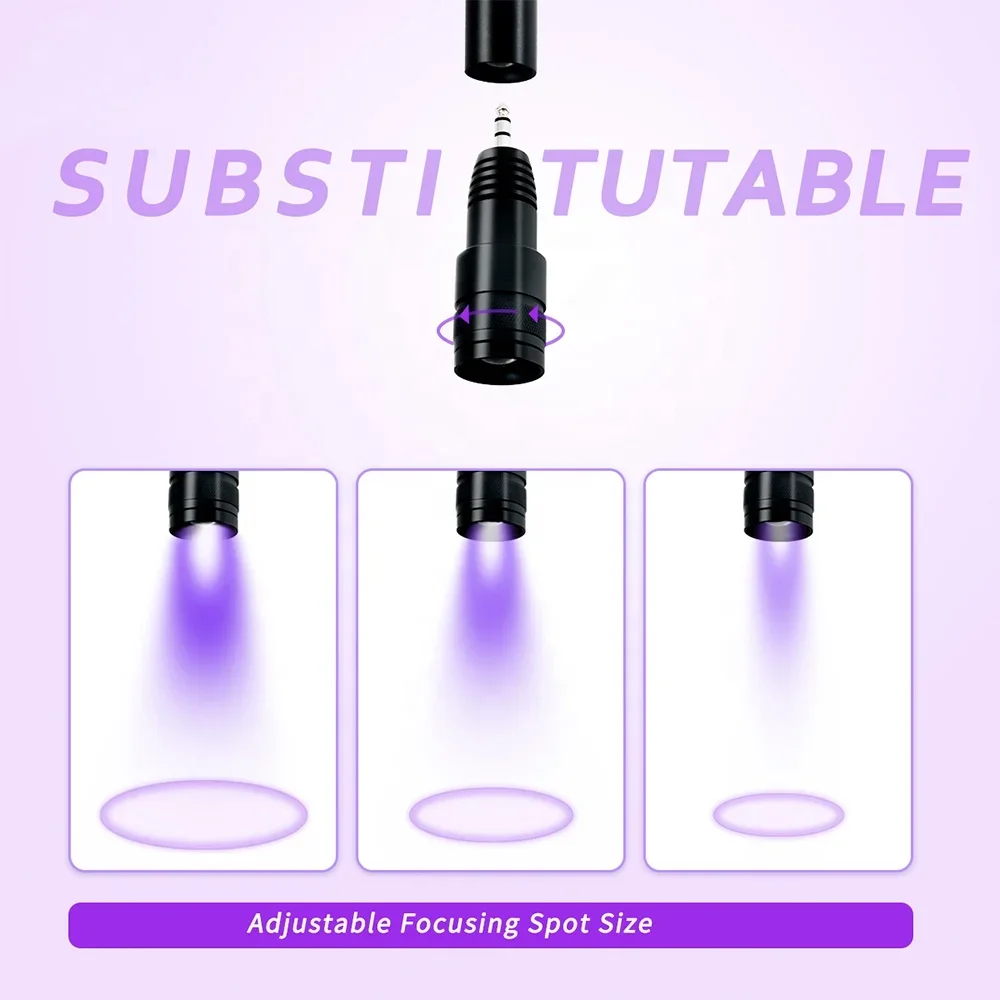 Professional 5W White Black UV Glue Lamp For Lash Extensions UV Glue LED Lamp Light Beauty Salon