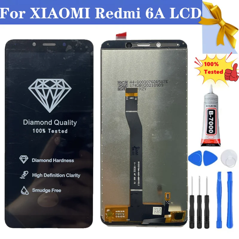 5,45 дюйма для Xiaomi Redmi 6, ЖК-дисплей с сенсорным экраном и дигитайзером в сборе, запасная часть для Redmi 6A M1804C3CG, дисплей