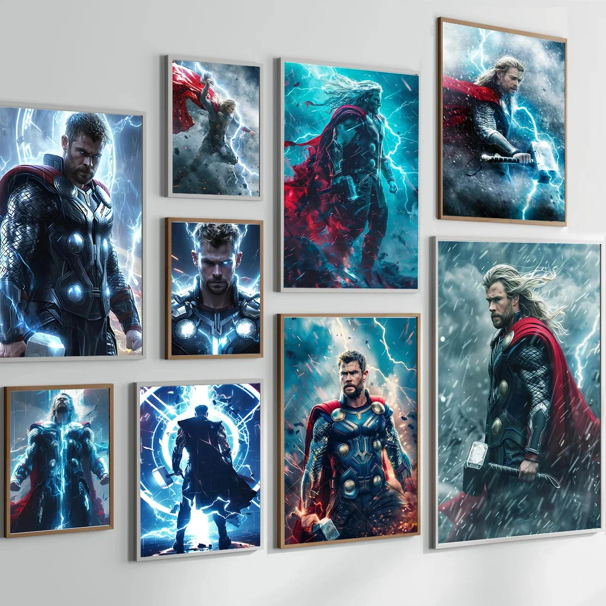 

Disney Marvel Thor Poster Love and Thunder 2024 New Movies Superhero Print On Canvas Painting Wall Art Picture Gift Home Decor