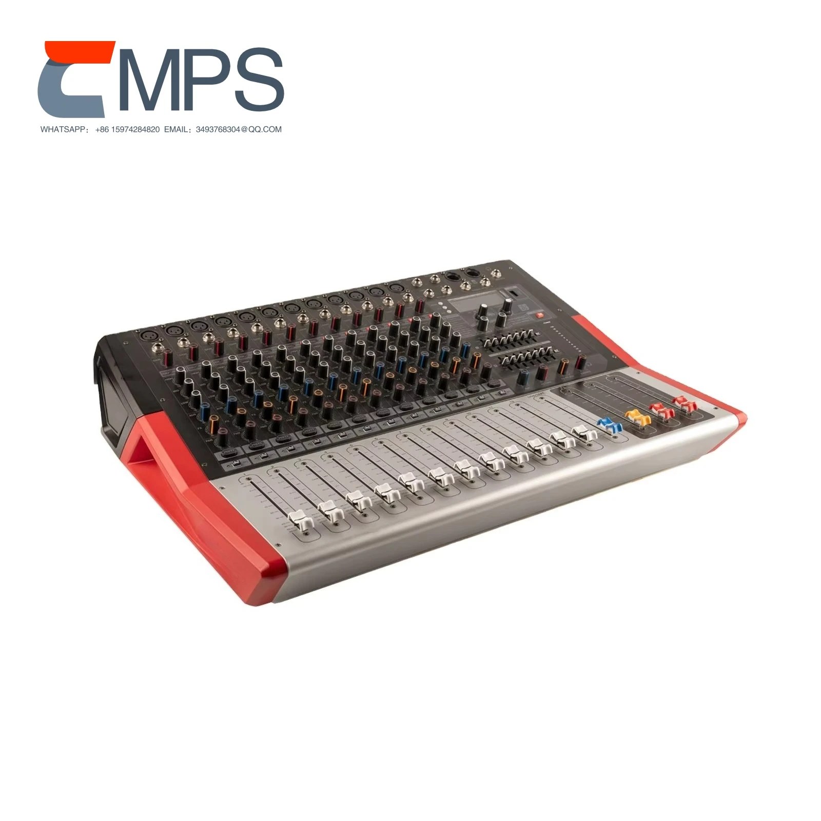 KV-1203D Professional Home Computer Stage Show Live Audio Mixer 12-Way USB with Reverberation Effect Wireless Audio Processor