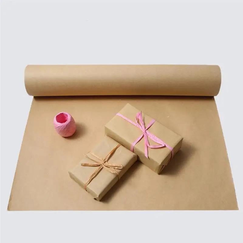 1 Roll Craft Wrapping Handcraft Bouquet Warp Paper Wrapping Paper Kraft Paper Roll Packing Paper for Craft Gift Wrapping