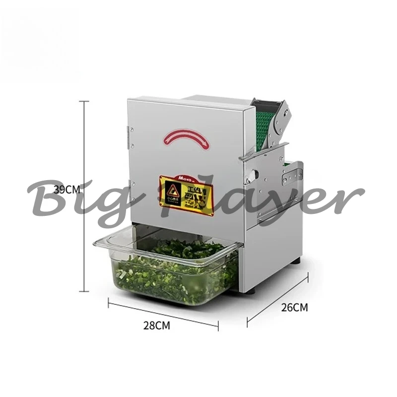 

Scallion Chopping Machine Commercial Small Automatic Chili Ring Leek Celery Parsley Minced Electric Welsh Onion Slicer