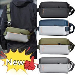 New Men Waterproof Crossbody Bag Oxford Large Storage Capacity Multifunction Anti-theft Sling Shoulder Messenger Chest Bag Pack