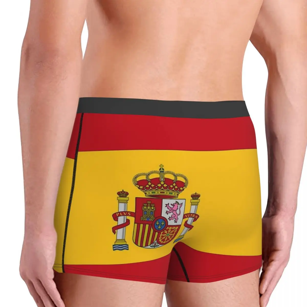 Spain Flag Men\'s Panties Flag Of Spain Men Boxer Underwear Cotton for Male Large Size Lot Soft