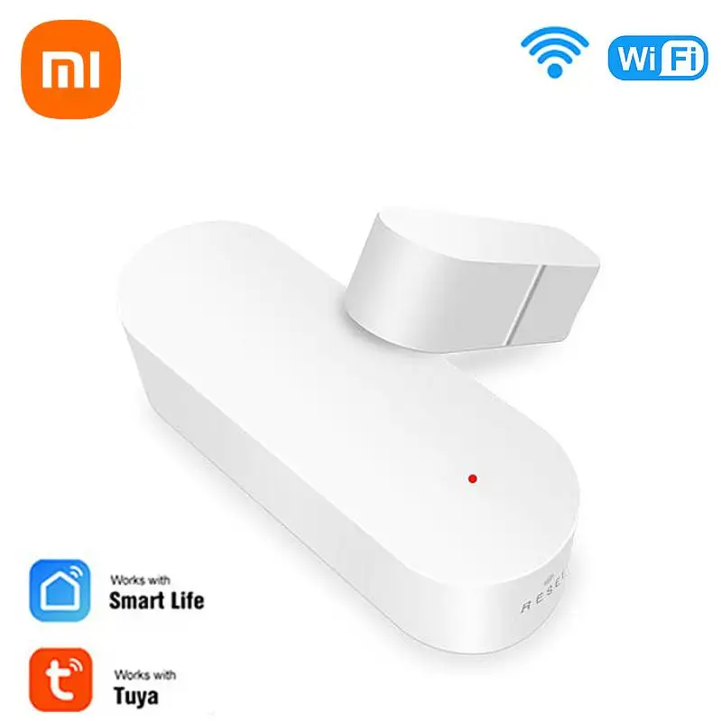 Xiaomi Tuya Smart WiFi Door Sensor Open Close Detector Smartlife App Control Notification Compatible With Alexa Google Home