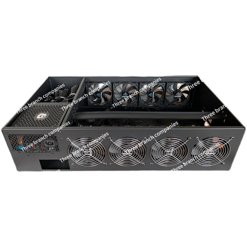 8 Card In-line Platform B75/B85 Motherboard Chassis Customized 4U ATX Power Supply Double-sided Eight Fan Chassis