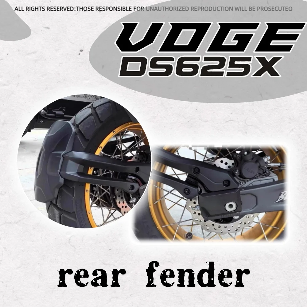 

For VOGE DS625X DS525X ds625x ds525x motorcycle modified rear fender anti-splash rear fender