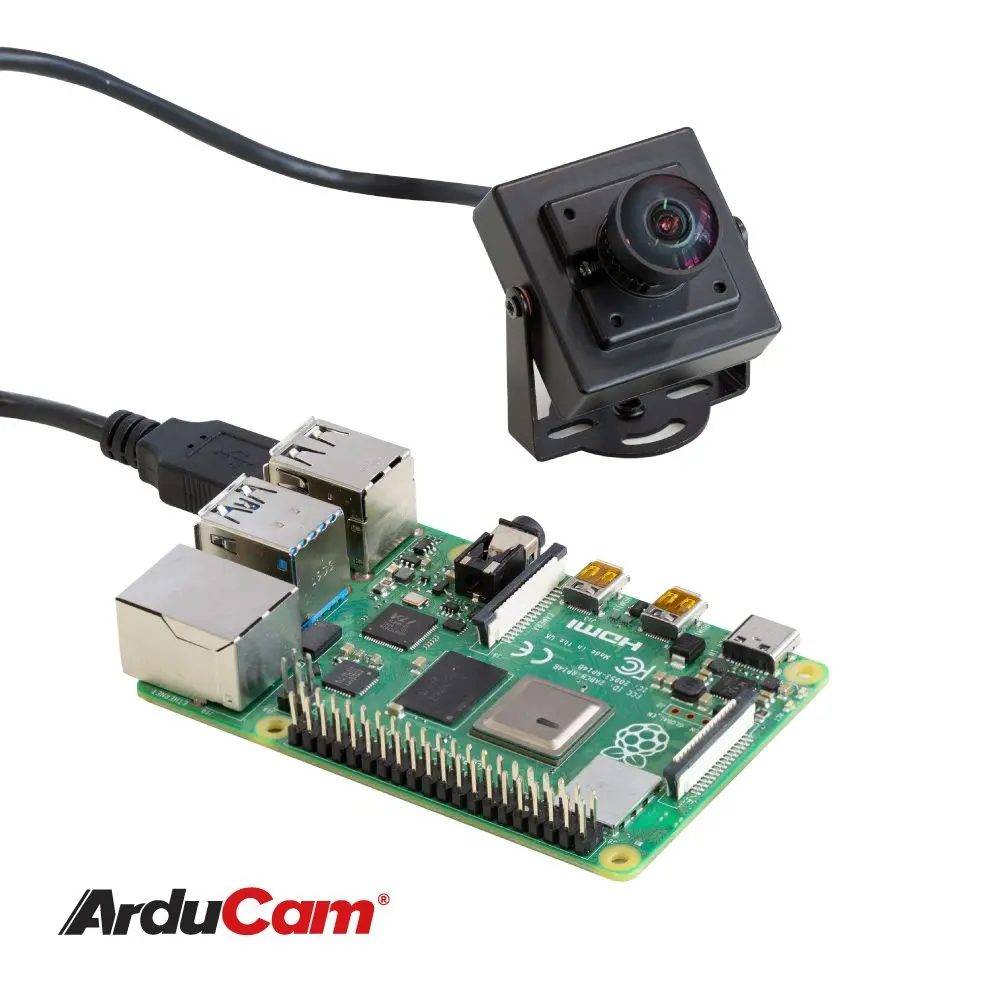 Arducam 1080P Low Light WDR โมดูลกล้อง USB โลหะ, 2MP 1/2.8 "CMOS IMX291 160 องศามุมกว้าง Mini UVC Webca
