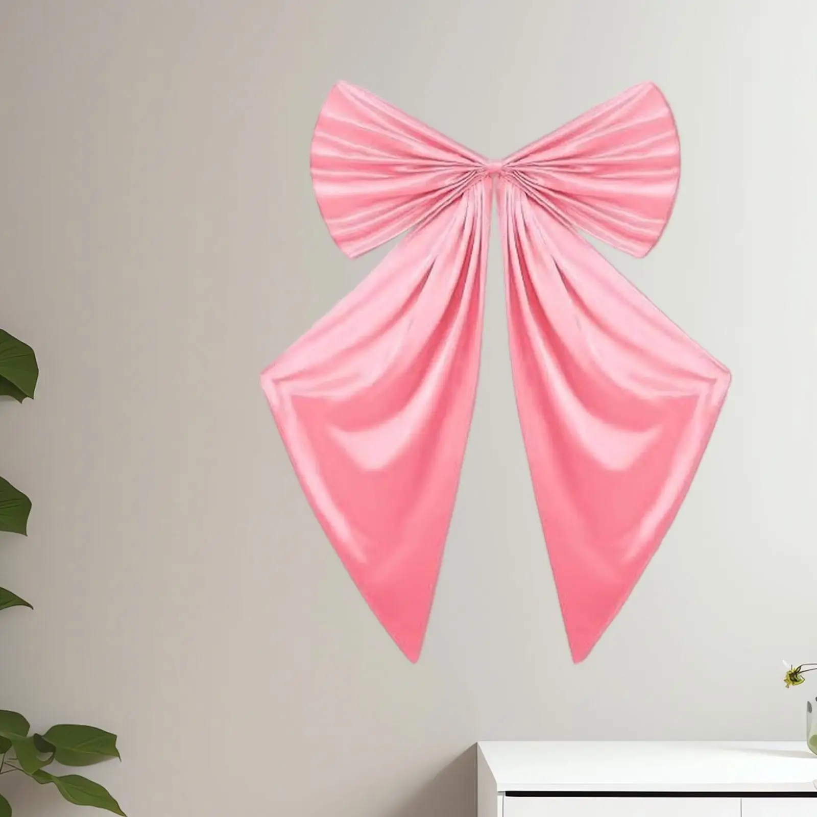 

Large Pink Bow Wall Bow Backdrop Versatile Gifts Extra Large Ribbon Bow Big Bow for Door Window Wedding Engagement