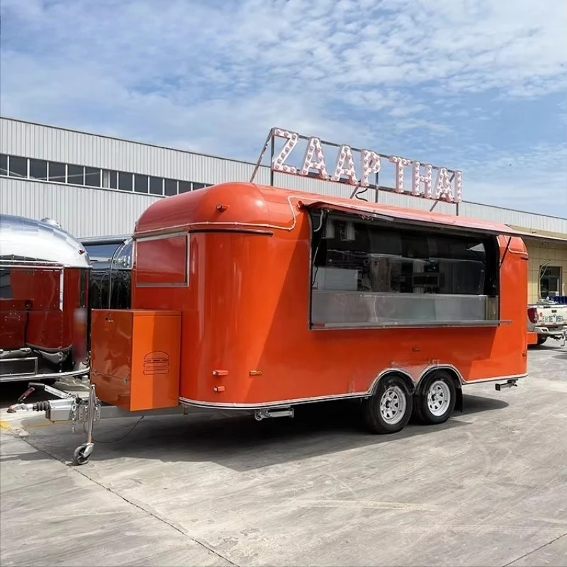 

Fulai Mobile Coffee Hot Dog Trailer Manufacturer Custom Pizza BBQ Food Truck with Full Kitchen Food Trailer for Sale