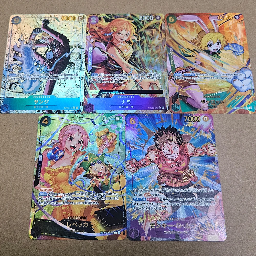 Anime characters ONE PIECE BROOK Buggy DIY Homemade texture Cool d Game toys Xtreme Collection card Christmas birthday gift