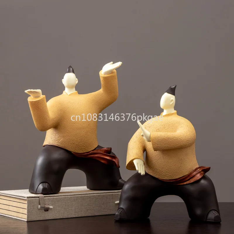 

Creative Abstract Characters Tai Chi Master Personality Desktop Office Decoration TV Cabinet Home Decoration