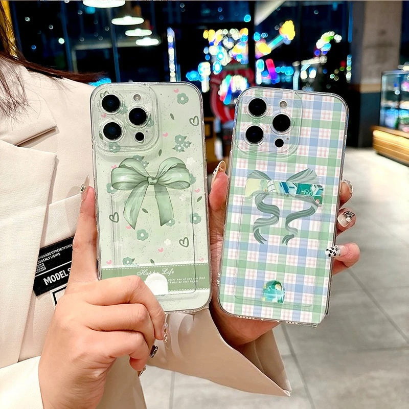 لطيف القوس المحفظة بطاقة جراب هاتف ل ممن لهم A78 A58 A96 A76 A36 A17 A17K A16 A16S A16K A16E A15 A15S A35 A57 A77E A57S A57E