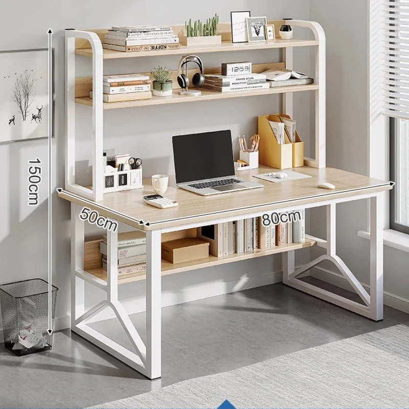 الكبار مكتب بسيط رف الكتب المتكاملة طالب تعلم الكتابة مكتب غرفة نوم المنزل سطح المكتب مكتب الكمبيوتر طاولة مكتبية #3