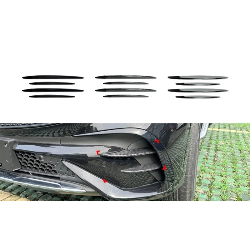 

For Mercedes-Benz GLC-Class X254 GLC260 GLC300 2023+ AMG Grille Trim Air Curtains ABS Material Body Kit Trace-Free Installation