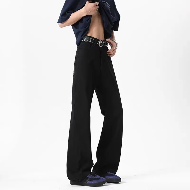 WTHT موضة 2025 الصيف الرجال التدرج غسل شارع العليا الدنيم السراويل العصرية النمط الأمريكي واسعة الساق فضفاض الجينز الذكور 2A1555