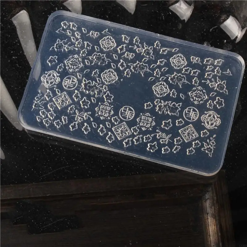 

CORD Silicone Nails Art Moulds Accessory Molds Flower Theme Nails Decorative Mold Silicone Texture Suitable for Various Types