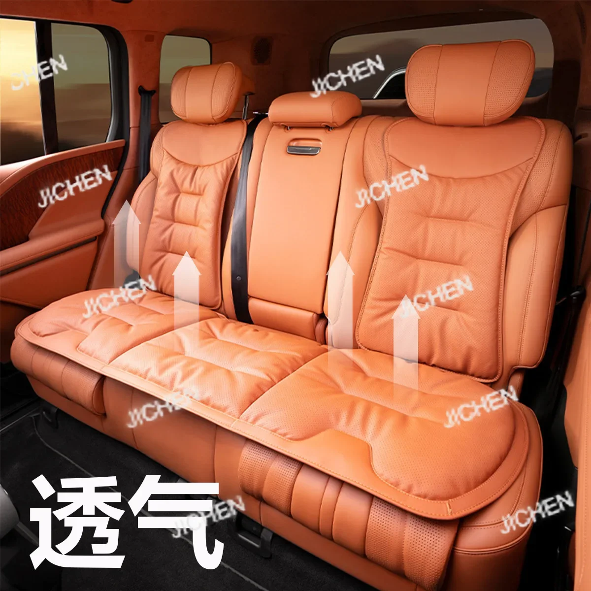 

Подушка для автомобильного сиденья CSJC, универсальная автомобильная подушка для усовершенствованного сиденья из кожи Napa, подходящая подушка для сиденья