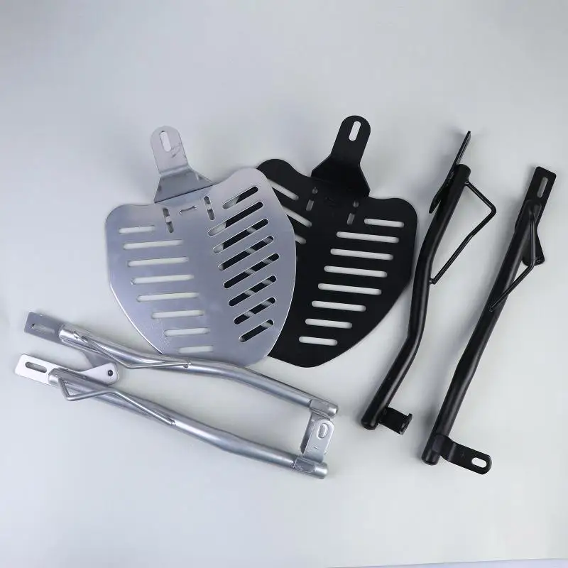 Universal Motorcycle Adjustable Bracket Metal Carrier Rack Sturdy Top Box Support for Extra Storage on Long Journey