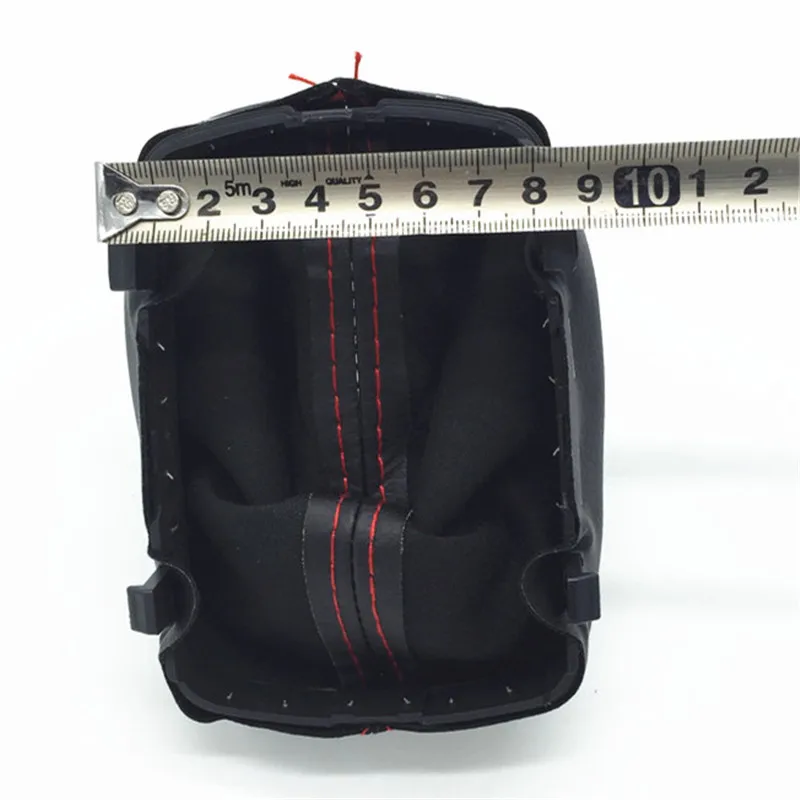 Manual For Audi A3 S3 8L 1.6L 1996 1997 1998 1999 2000 2001 2002 2003 Black / Red Stitch Gear Shift Knob Gaiter Boot Collar