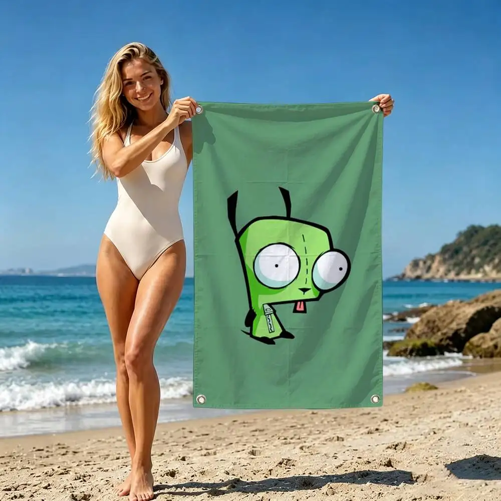 I-Invader Z-Zim Gir  Flags for Bedrooms Home Decor Items Outdoor Decors Garage Decoration Flaga