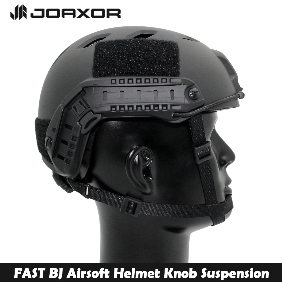 JOAXOR hızlı BJ taktik Airsoft kask ayarlanabilir topuzu kare Mount & yan ray açık Paintball çekim koruyucu ekipman