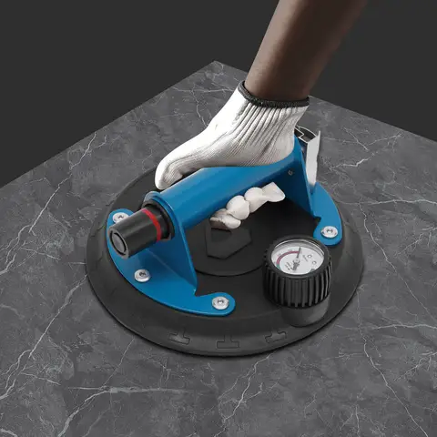 8" Vacuum Glass Suction Cup 240lbs, Heavy-Duty Lifting Handle No Assembly Required for Tile Marble and Auto Glass