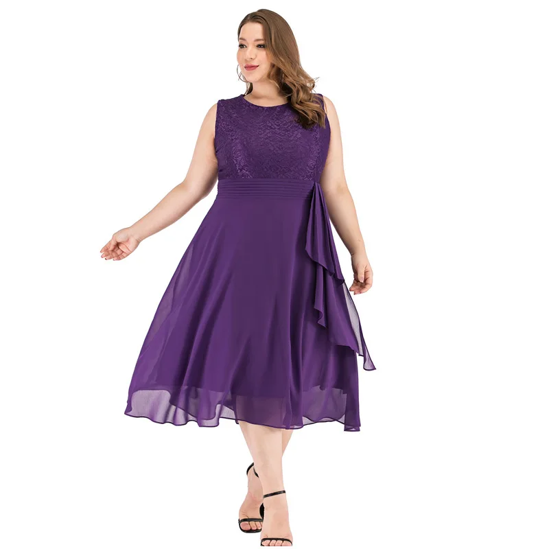 NEW SHORT PURPLE COLOR COCKTAIL DRESSES DONGCMY PLUS SIZE ELEGANT VESTIDOS CHIFFON FOR WOMEN