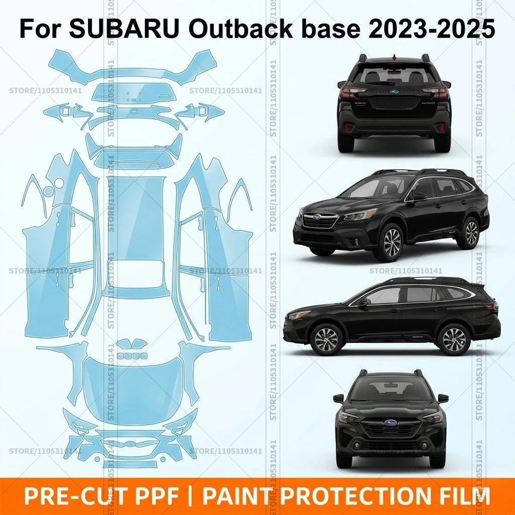 

Pre-Cut Paint Protection Film PPF Transparent Bumper Protector Automotive Clear Bra Car Film For Subaru-Outback-base-2023-2025