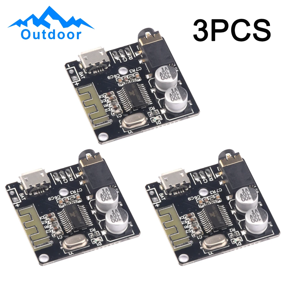 3PCS VHM-314 MP3 Lossless Decoder Player Module Audio Amplifier Board Audio Decoding Module BT Decoder Board Micro USB TYPE-C