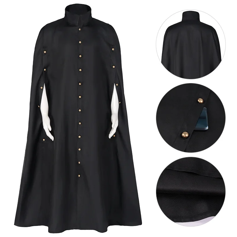 Christmas Costume Plays Makeup Ball Cloak Wizardry Robe Adult Horror Death Gothic Dark Cloak